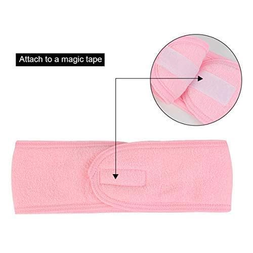 Adjustable Towel Hair Bands with Magic Tape – Pack of 2