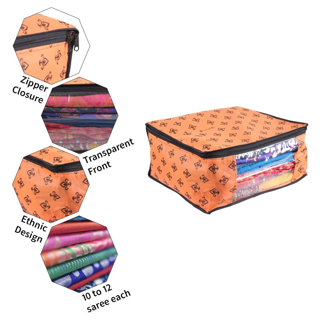 Saree Cover - Non Woven Printed Big Size Saree Covers ( Pack of 3 )