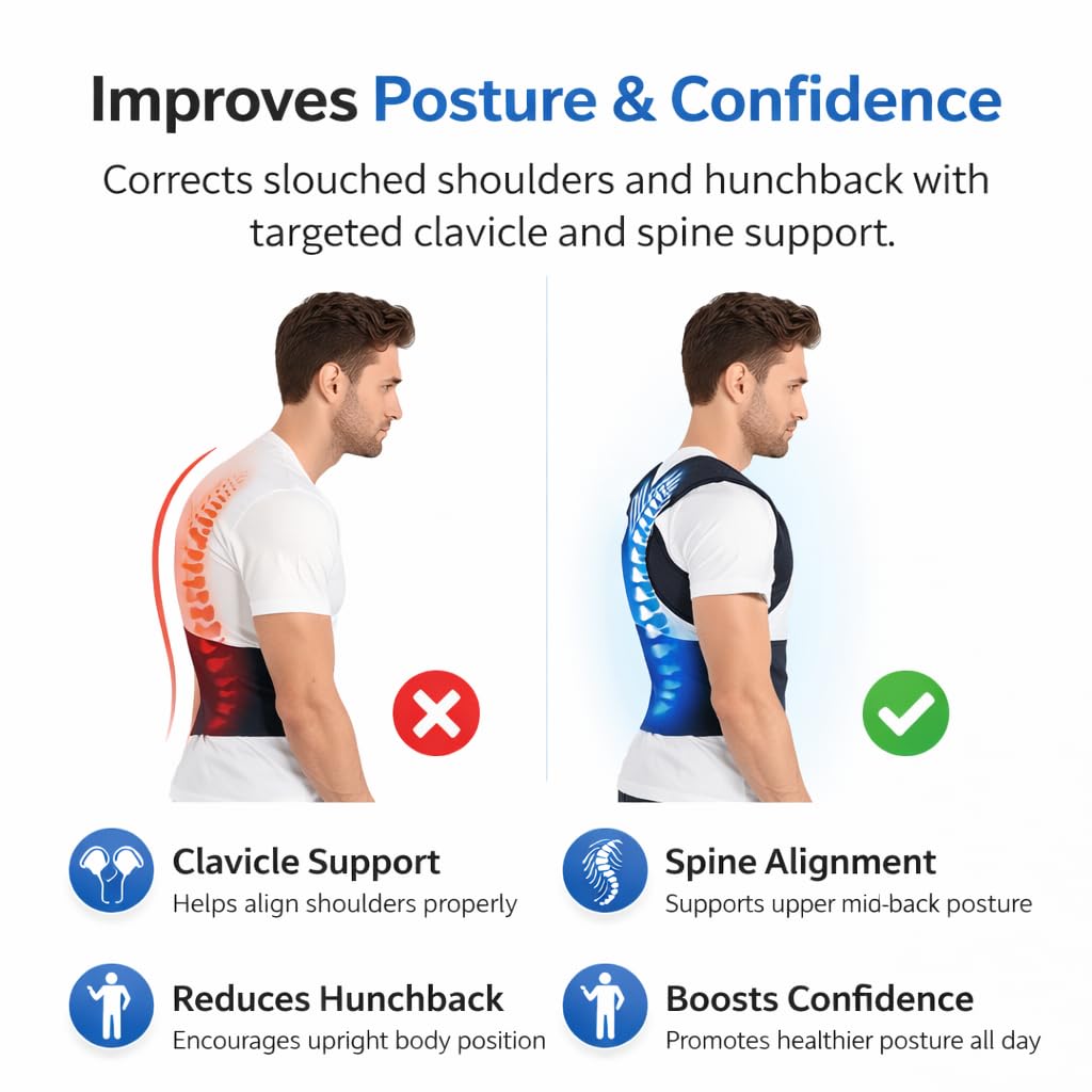 Posture Corrector – Adjustable Back Support Belt