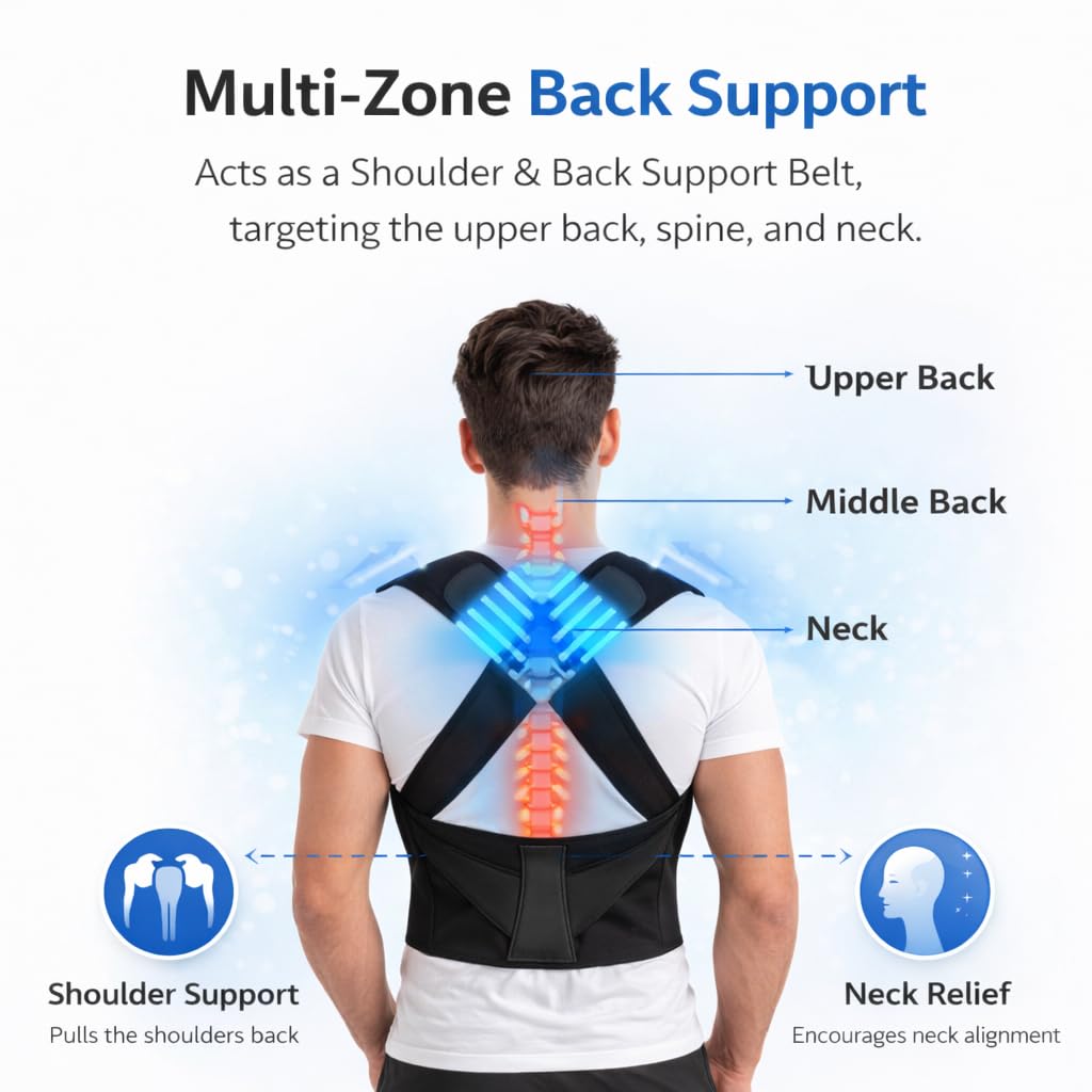 Posture Corrector – Adjustable Back Support Belt