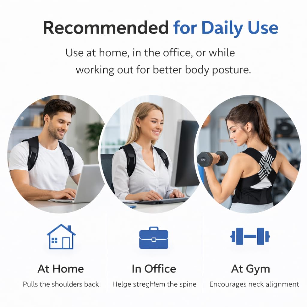 Posture Corrector – Adjustable Back Support Belt
