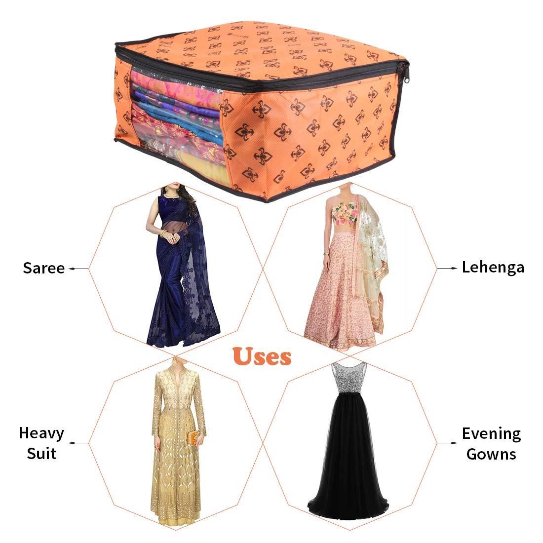 Saree Cover - Non Woven Printed Big Size Saree Covers ( Pack of 3 )