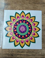 Diwali Rangoli Stickers Floral