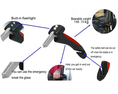 4-in-1 Car Cane Handle – Emergency Mobility Aid Tool