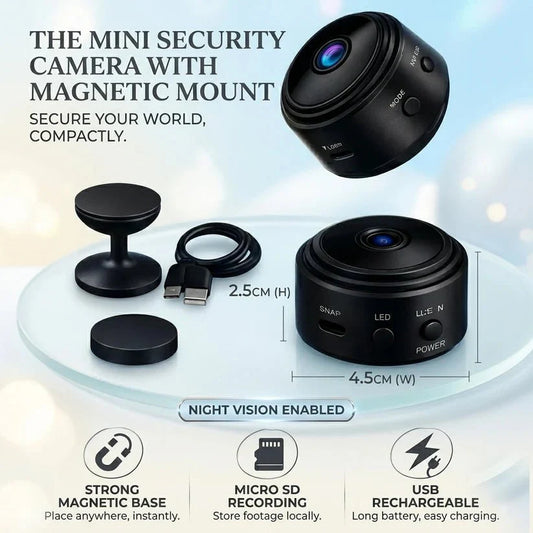 HD Wi-Fi CCTV Camera – Rechargeable, Night Vision