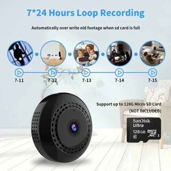 HD Wi-Fi CCTV Camera – Rechargeable, Night Vision